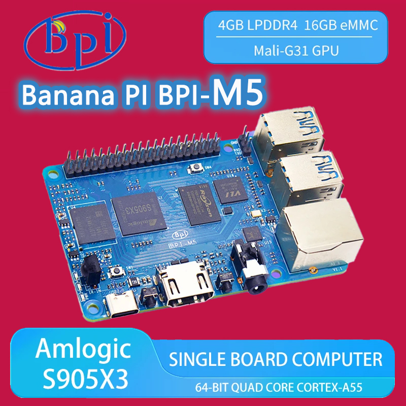 Banana PI BPI-M5 Amlogic S905X - огляд і ціна Banana Pi Bpi-M5