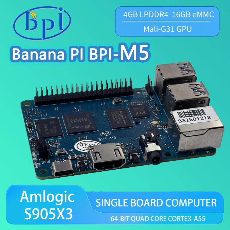 Banana PI BPI-M5 4GB LPDDR4 RA - огляд і ціна Banana Pi Bpi-M5