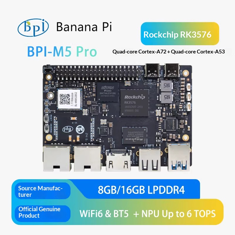 Banana Pi BPI-M5 Pro Rockchip  - огляд і ціна Banana Pi Bpi-M5